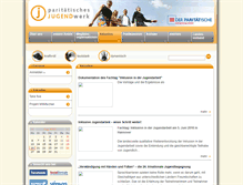 Tablet Screenshot of paritaetisches-jugendwerk.de